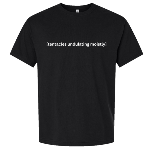 Tentacles Undulating Moistly oversized tee in black