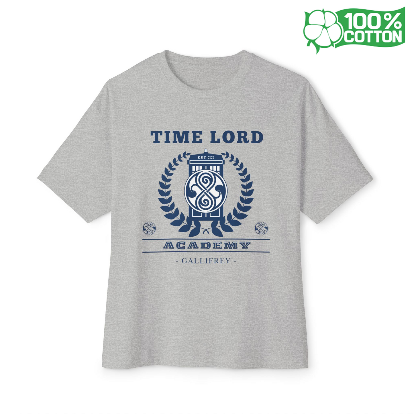 Time Traveler Academy - Unisex Oversized Boxy Tee