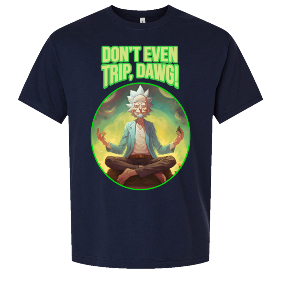 Don't Even Trip, Dawg — Bella + Canvas 3010 oversized tee navy